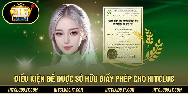 Điều kiện để người chơi được cấp giấy phép hoạt động nhà cái
